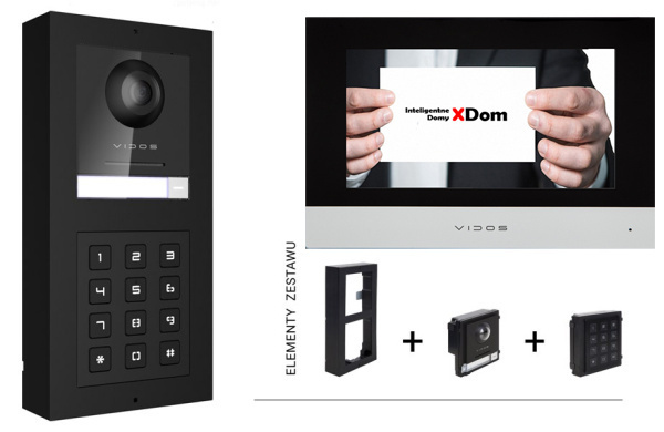 Wideodomofon WiFi Vidos M2010-A2000 z szyfratorem